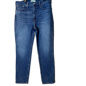 Madewell The Perfect Vintage Jeans Straight Leg Sz 31 (12) High Rise Denim